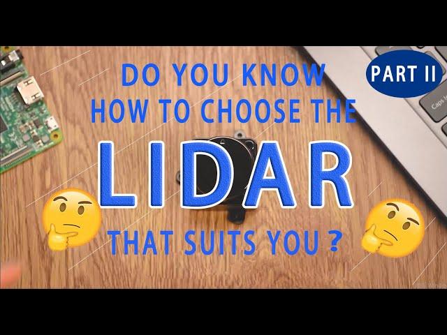 Do you know how to choose lidar ?