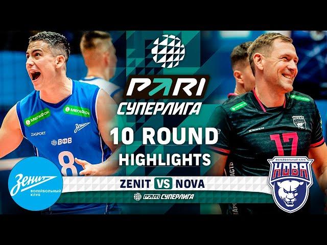 Zenit vs. Nova | HIGHLIGHTS | 10 Round | Pari SuperLeague 2025