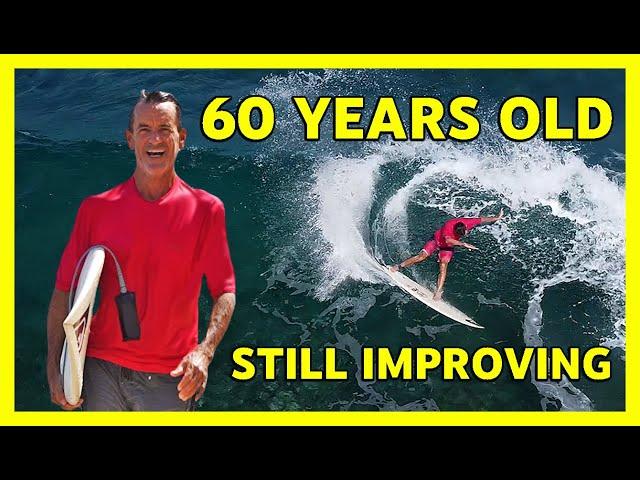 HOW THIS 60 YEAR OLD MAN STILL SURFS LIKE A KID??