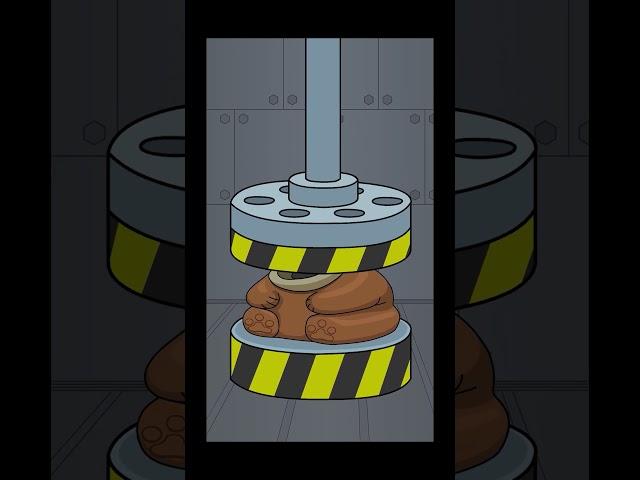 Freddy and Hydraulic Press #meme #animation #funny