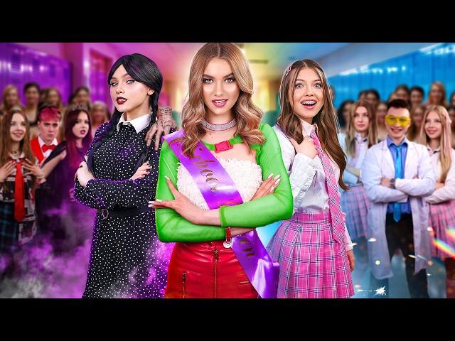 Surviving Every School for 24 Hours! World’s Strictest vs Magical vs Losers School