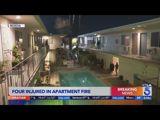 Fire breaks out at Reseda apartment featured in 'Karate Kid' and 'Cobra Kai'