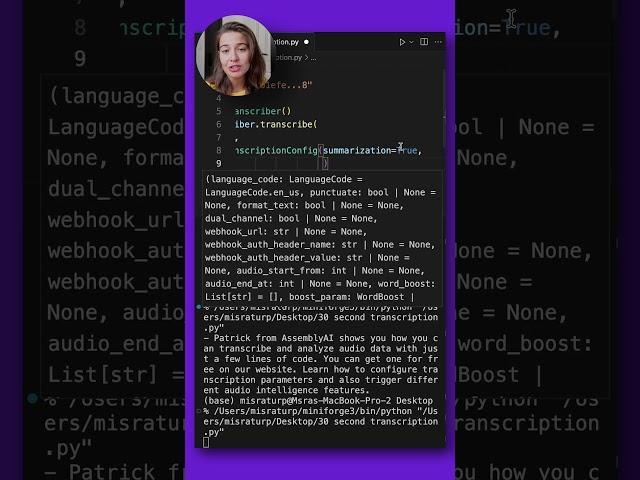 ️ How to Summarize Audio Transcripts in 30 seconds with Python