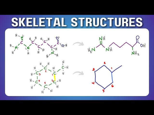 Bond Line or Skeletal Structure From Lewis or Condensed Formula in Organic Chemistry