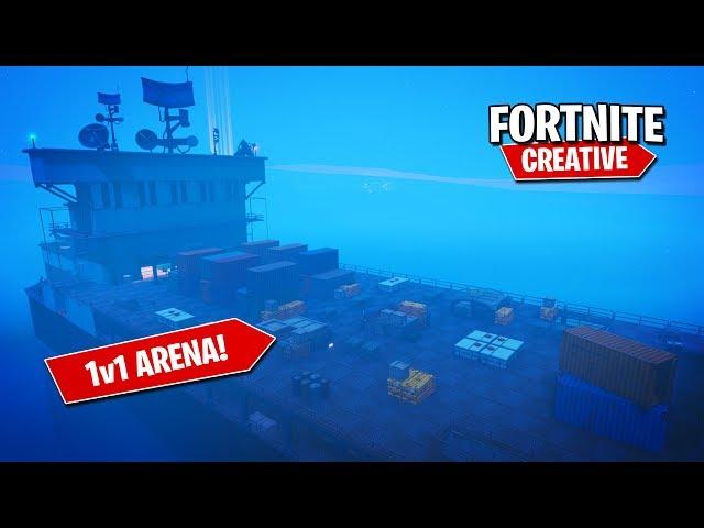 Building a 1v1 Deathmatch Map in Fortnite - Shipment (Speed Build)