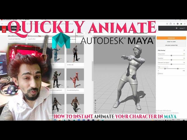 How to Quickly Animate your character in maya #ankutoonz