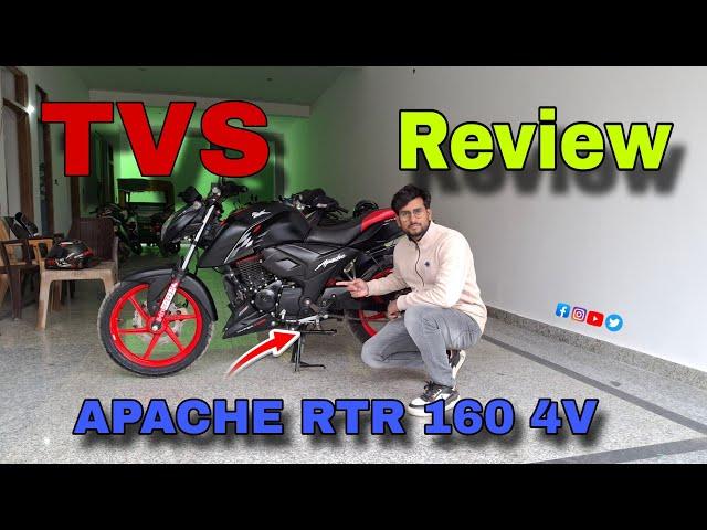 TVS APACHE RTR 160 4V  REVIEW || Features & Build Qality ️  #motorcycle #reviews  #tvsapache1604v