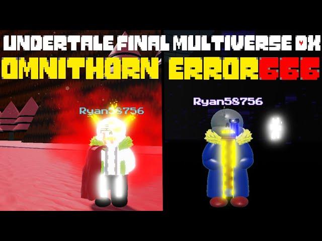 Omnithorn Sans & Error666 Sans showcase [Undertale Final Multiverse DX]