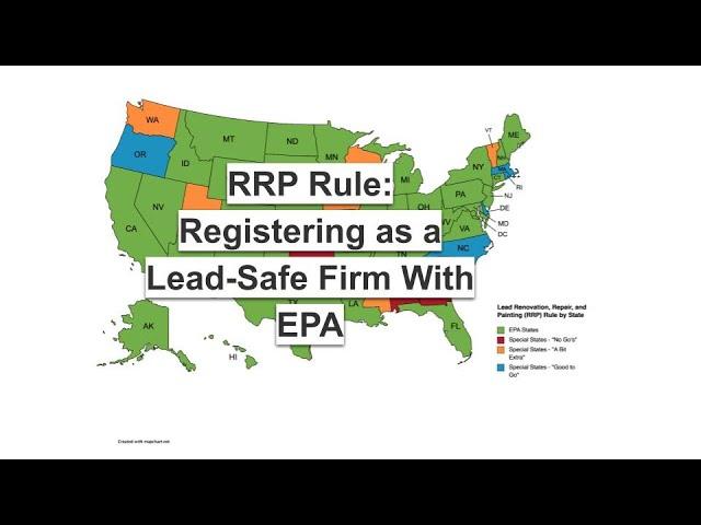 Registering as a Lead-Safe Firm With EPA