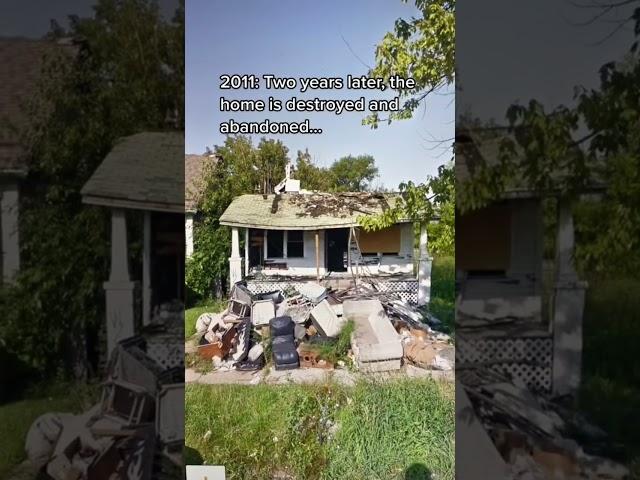 I wonder where they went… #abandoned #googlemaps #detroit #house