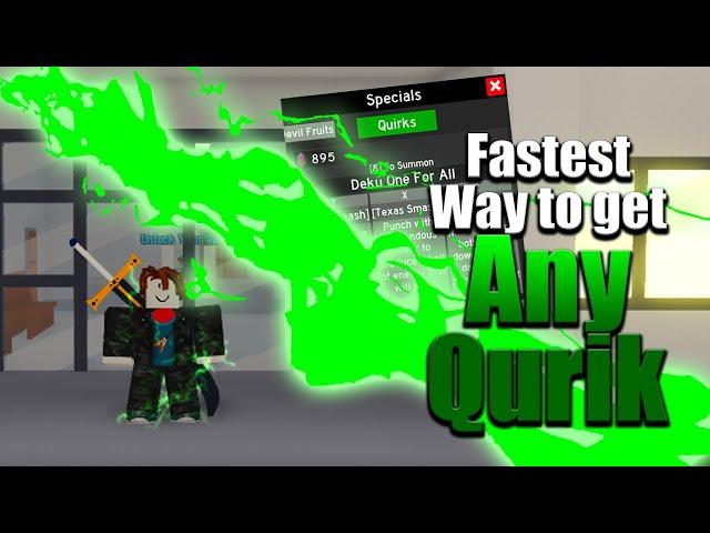 FASTEST WAY TO GET ANY QUIRK on Roblox Anime Fighting Simulator