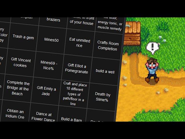 Stardew Valley Bingo Is Surprisingly Difficult...