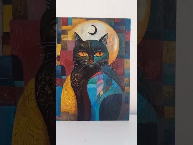 Cat painting #catillustration #catartwork #catartist #nftartist #catlover #artfromtheheart