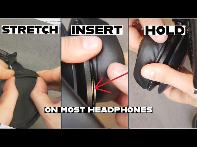 EASY way to put back ANY EAR-PADS Cushions