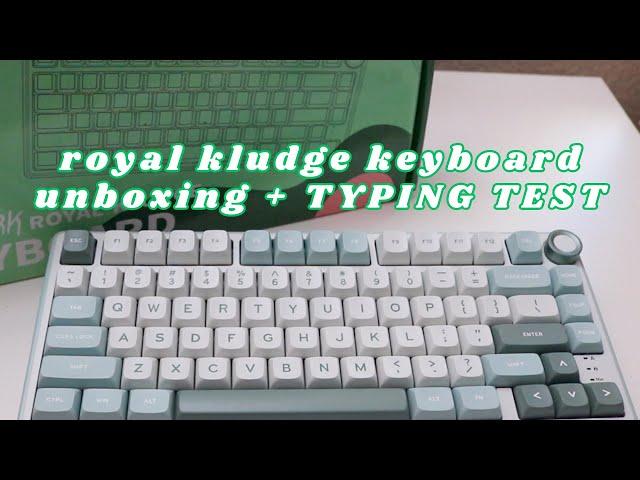 royal kludge RK75 unboxing + typing test || $60 BUDGET KEYBOARD