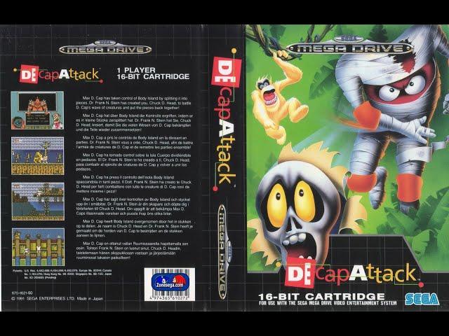 Decap Attack Challenge (NO DEATH, NO POTIONS, ONE HEART) / Sega Genesis (Vic Tokai, 1991) / RUS