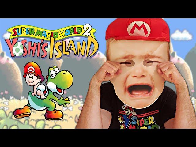 Ren cries like a baby in SUPER MARIO WORLD 2: YOSHI'S ISLAND - LIVE! (First Playthrough) Session 5