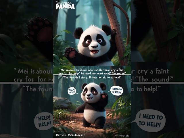 AI Story | Panda |  #animation #wolfstory #catstory #aicat #funny #wolfthecat