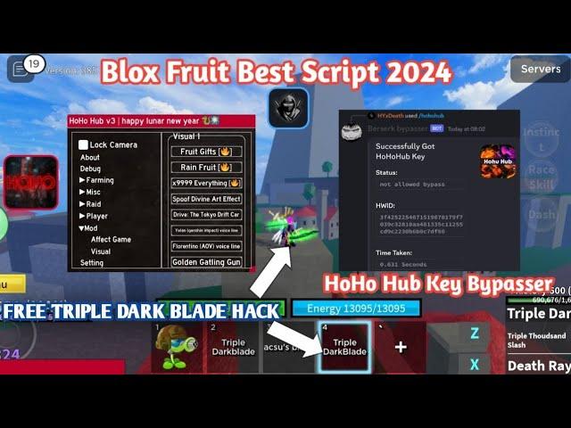 | Roblox Hack | Blox Fruit HoHo Hub Script V3/ Key Bypasser Full Tutorial How To Bypass HoHo Hub