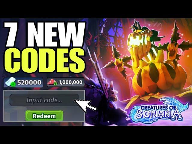 *HALLOWEEN UPDATE* ROBLOX CREATURES OF SONARIA CODES 2024 | CREATURES OF SONARIA CODE