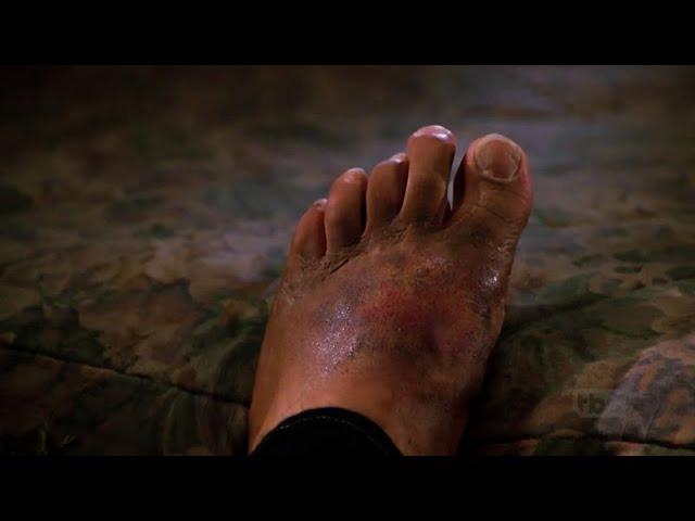 Barbershop (2002) JD injured feet clip - 4K HDR