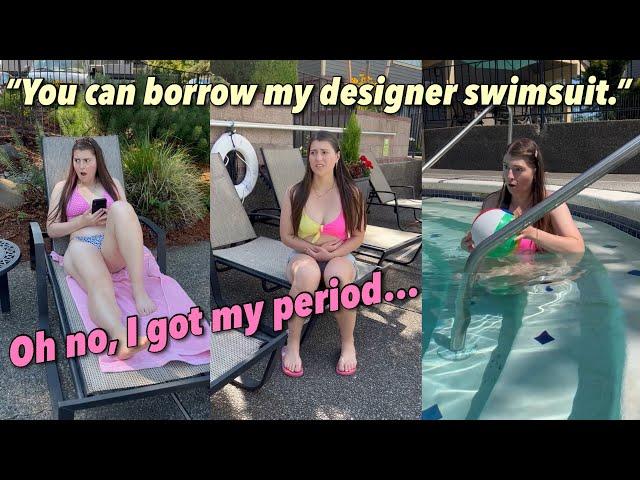 STRICT MOM WON'T LET HER SWIM ** FULL ANA NATALIA TIKTOK POOL SERIES **