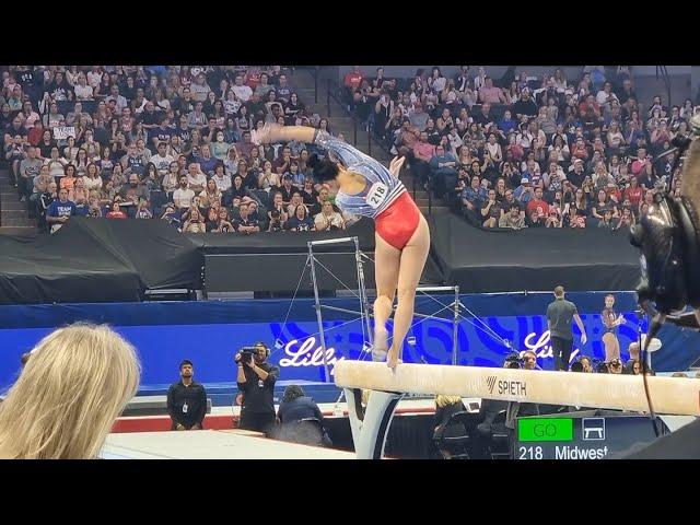 Suni Lee - 12,825 Beam - 2024 Olympic Trials Day 2