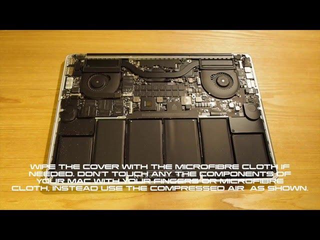 How to clean your Retina Macbook Pro Inside and Out - Stop fan noise and overheating