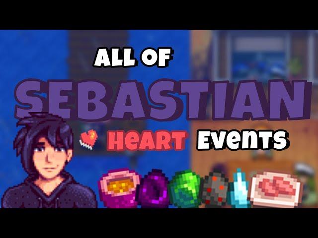 All of SEBASTIAN Heart Events | Stardew Valley 1.6