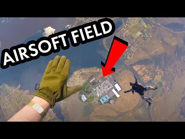 Jumping 3.700 ft Into An Airsoft Game