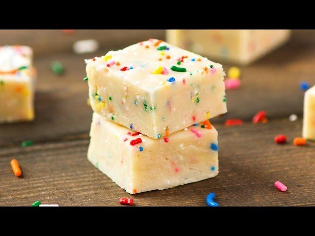 Easy Cake Batter Fudge (No Bake)