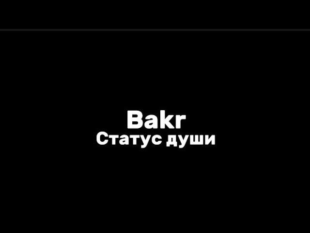 Bakr—статус души|текст песни (lyrics)