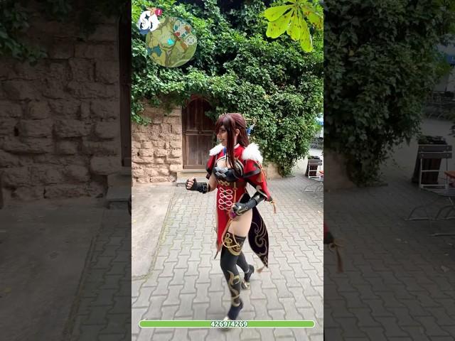 Playing Genshin Impact in real life!  #cosplay