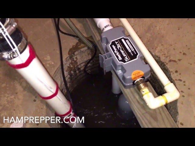 Water Powered Backup Sump Pump