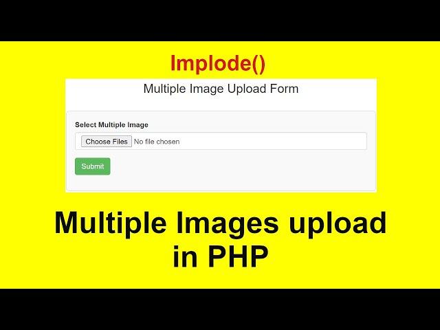 How to Upload Multiple Files in PHP & save into database with source code