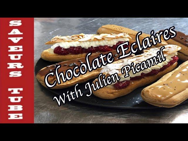 How to make Eclairs /Chocolate /Coffee/ Cream Patissiere with The French Chef Julien Picamil