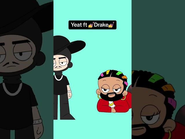 Yeat ft Drake (IDGAF) #drake #yeat #idgaf #animation