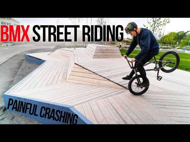 BMX STREET RIDING IN STOCKHOLM CITY! *Most painful day in 2020*