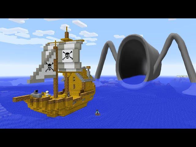 SURVIVING FROM SEA EATER ARRIVAL in Minecraft - Gameplay - Coffin Meme