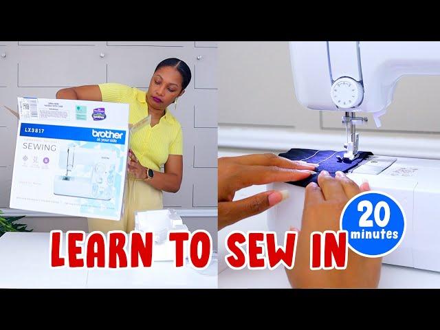 Learn to sew in 20 minutes! | easy step-by-step tutorial