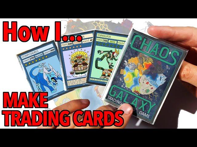 How I Make Trading Cards at home! (Chaos Galaxy)