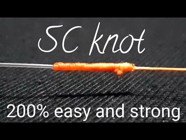 SC knot Braided To Fluorocarbon Leader || Best of the best Fishing knot 200% Stronger and easy