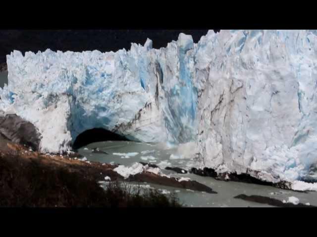 Giant Ice Chunks Falling from Perito Moreno Glacier