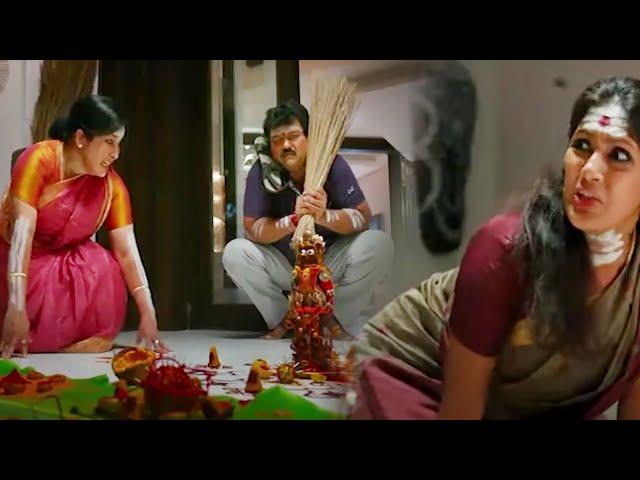 Kovai Sarala Movie Interesting Horror Comedy Scene @Telugu Multiplex