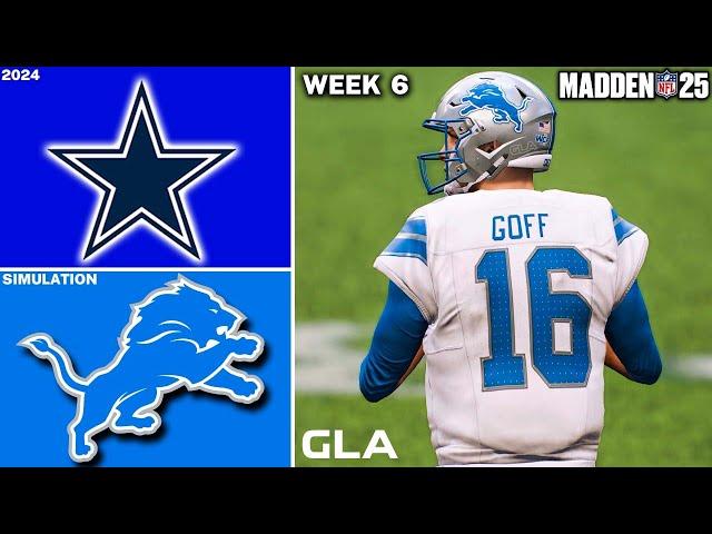 Lions vs. Cowboys | Week 6 Simulation | Madden 25 Gameplay