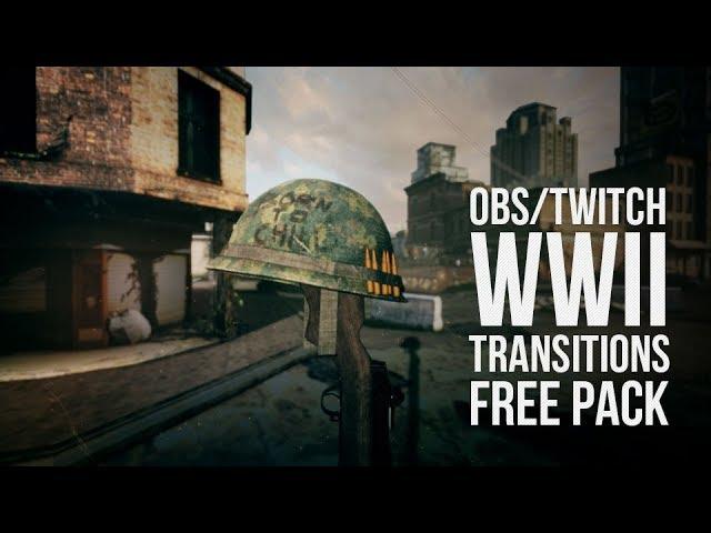 WWII - Free OBS/Twitch Transitions Pack By Quince Media