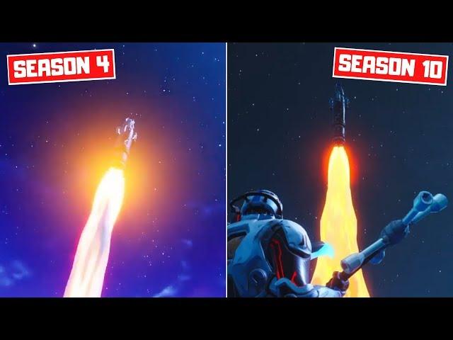 Fortnite Rocket Launch Live Event Season 4 VS Season 10 The End Live Event!