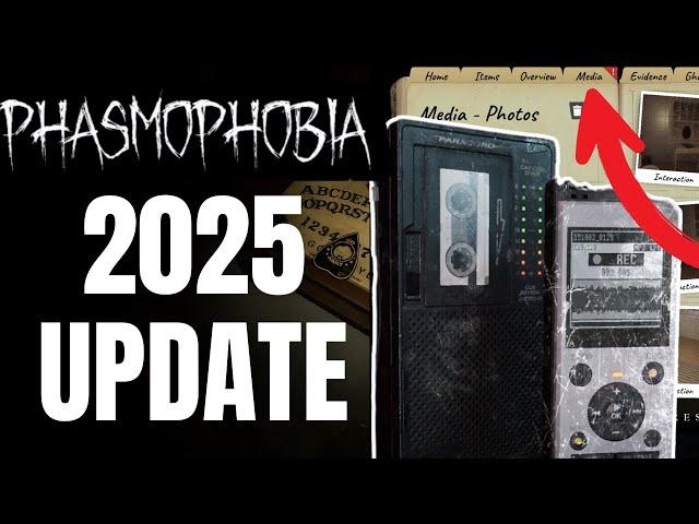 Huge Update for Phasmophobia coming in 2025!  Sound Recorder, New Journal and Map Rework!