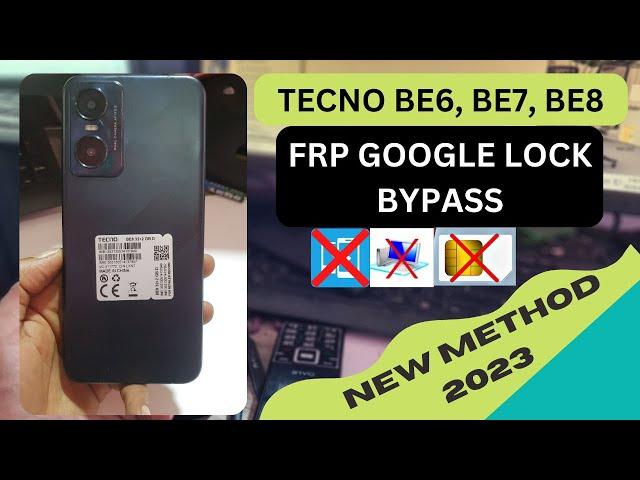 Tecno pop 6 pro FRP Bypass | Tecno BE8 Google Account Unlock