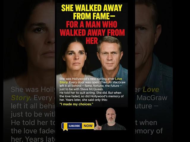 She Walked Away from Fame — for a Man Who Walked Away from Her